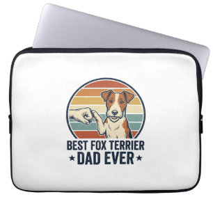 Bester Fox Terrier-Vater überhaupt Vintage-Hundeli Laptopschutzhülle