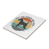 Bester Fox-Terrier-Vater überhaupt Vintage-Hundesh Fliese (Seite)