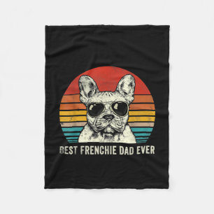 Bester französischer Vater Ever Funny French Bulld Fleecedecke