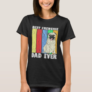 Bester französischer Vater je Bulldog T-Shirt