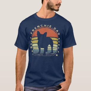 Bester französischer Vater je Daddy Bulldog-Hund L T-Shirt
