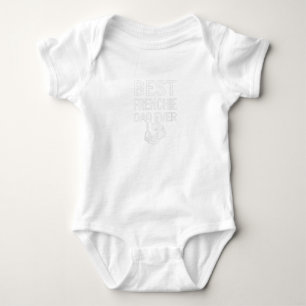 Bester französischer Vater je Daddy French Bulldog Baby Strampler