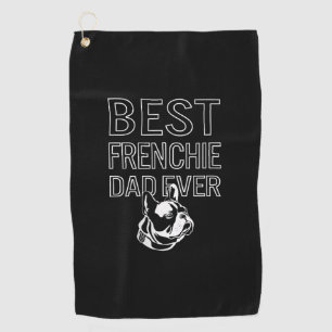 Bester französischer Vater je Daddy French Bulldog Golfhandtuch