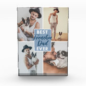 Bester französischer Vater je Vatertag Fotoblock (Vorderseite)