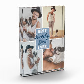 Bester französischer Vater je Vatertag Fotoblock (Links)