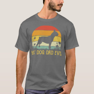 Bester französischer Vater je Vintager Hund Lover T-Shirt