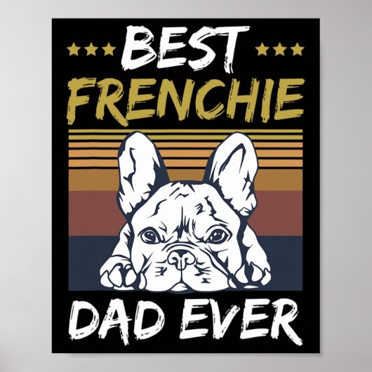 Bester französischer Vater-Preis für Ihren französ Poster (Vorne)