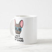 Bester französischer Vater Vatertag Braun Franzisk Kaffeetasse (Vorderseite Links)