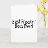 Bester Freakin Boss je Karte (Gelbe Blume)