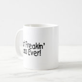 Bester Freakin Chef überhaupt Kaffeetasse (Vorderseite Links)