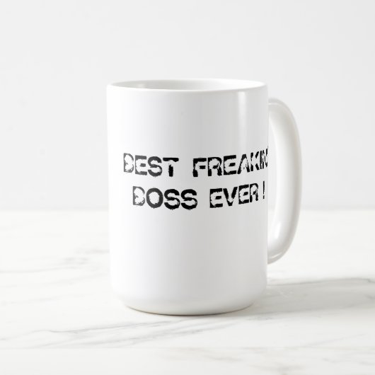 BESTER FREAKIN CHEF ÜBERHAUPT KAFFEETASSE (VorderseiteRechts)