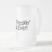 Bester Freakin Chef überhaupt Mattglas Bierglas (VorderseiteRechts)