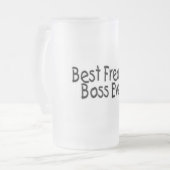 Bester Freakin Chef überhaupt Mattglas Bierglas (Vorderseite Links)