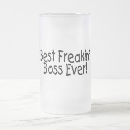 Bester Freakin Chef überhaupt Mattglas Bierglas (Mittel)