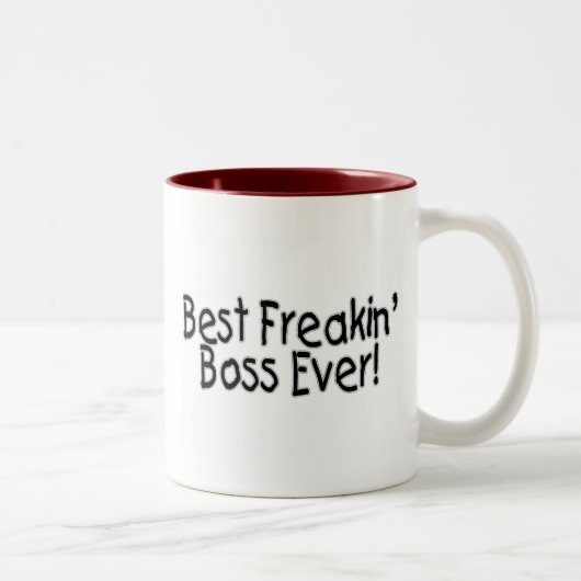 Bester Freakin Chef überhaupt Zweifarbige Tasse (Rechts)