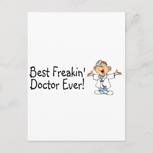 Bester Freakin Doctor je Postkarte (Vorderseite)