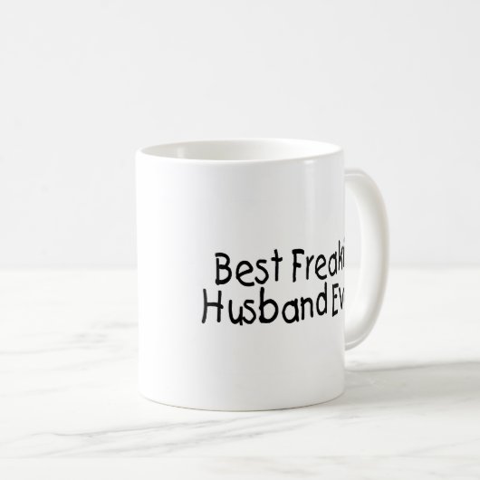 Bester Freakin Ehemann überhaupt Kaffeetasse (VorderseiteRechts)