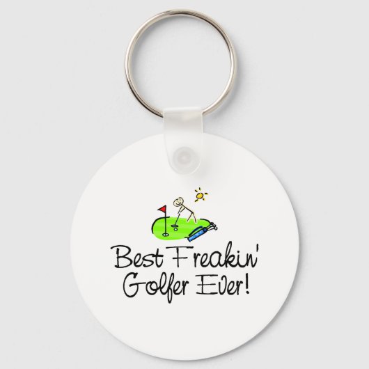 Bester Freakin Golfer je (1) Schlüsselanhänger (Vorderseite)