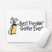 Bester Freakin Golfspieler überhaupt 2 Mousepad (Mit Mouse)