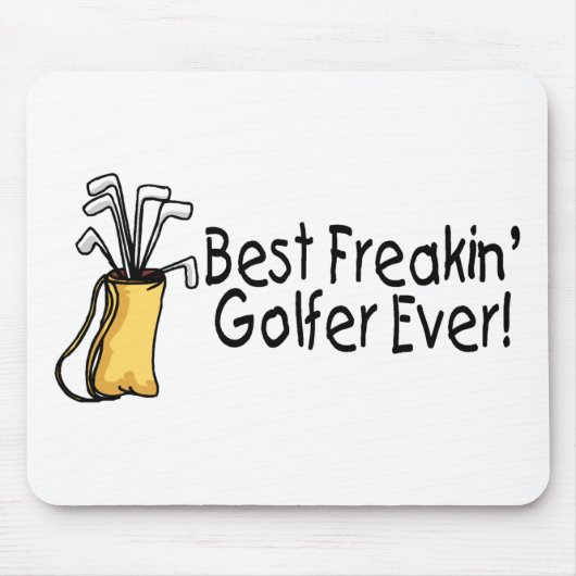 Bester Freakin Golfspieler überhaupt 2 Mousepad (Vorne)