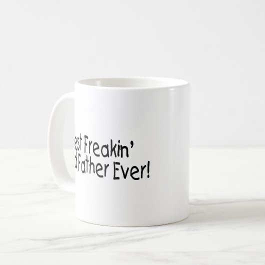 Bester Freakin Gott-Vater überhaupt Kaffeetasse (Vorderseite Links)