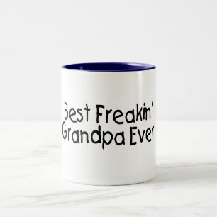 Bester Freakin Großvater überhaupt 2 Zweifarbige Tasse