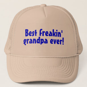 Bester Freakin Großvater überhaupt (Blau) Truckerkappe