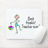 Bester Freakin Lehrer überhaupt Mousepad (Mit Mouse)
