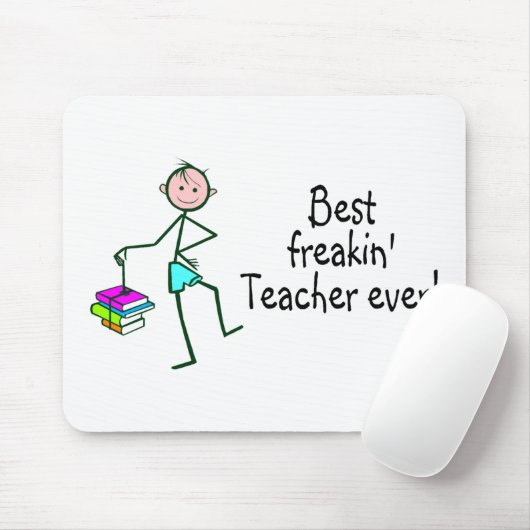 Bester Freakin Lehrer überhaupt Mousepad (Mit Mouse)