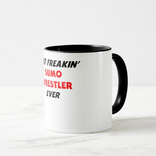 Bester Freakin Sumo-Ringkämpfer überhaupt Tasse (VorderseiteRechts)