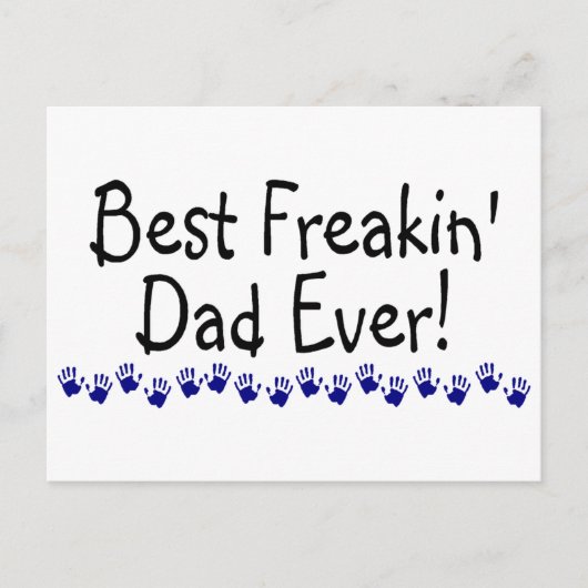 Bester Freakin Vater je Postkarte (Vorderseite)