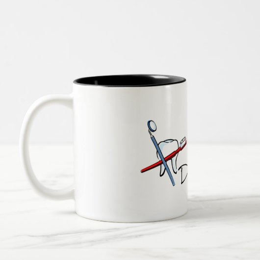 Bester Freakin Zahnarzt überhaupt Zweifarbige Tasse (Links)