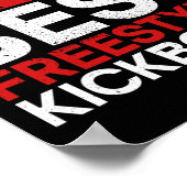 Bester Freestyle-Kickboxer - Material Arts Kickbox Poster (Ecke)