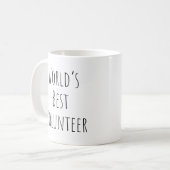 Bester Freiwilliger der Welt Kaffeetasse (Vorderseite Links)