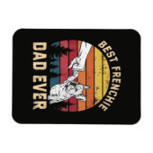 Bester Frenchie-Vater Aller Zeiten Retro Magnet (Horizontal)