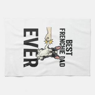 Bester Frenchie-Vater Allerzeit Lustiges Bulldog-S Geschirrtuch