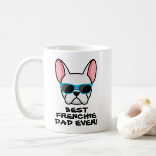 Bester Frenchie-Vater Vatertag Weiße Frenchie Kaffeetasse
