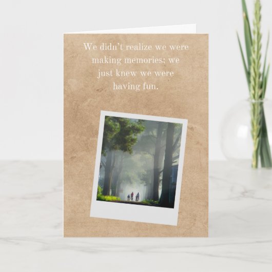 Bester Freund Abenteuer Karte Jungen Radfahren Fre (Vorderseite)