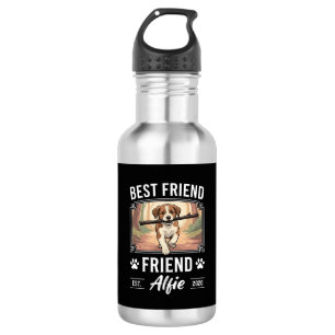 Bester Freund Alfie Hunde-Liebhaber Edelstahlflasche