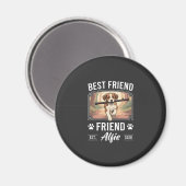 Bester Freund Alfie Hunde-Liebhaber Magnet (Vorderseite/Rückseite)