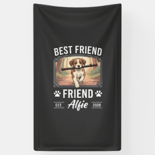 Bester Freund Alfie Hundeliebhaber Banner