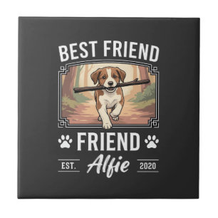 Bester Freund Alfie Hundeliebhaber Fliese
