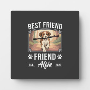 Bester Freund Alfie Hundeliebhaber Fotoplatte