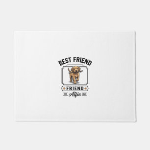 Bester Freund Alfie Vintage-Hundefreund-Design_1 Fußmatte