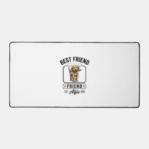 Bester Freund Alfie Vintage-Hundefreund-Design_1 Schreibtischunterlage