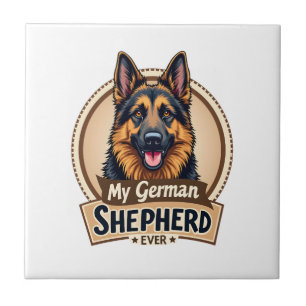 Bester Freund Aller Zeiten Mein Deutscher Schäferh Fliese