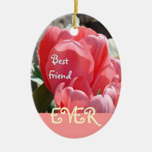 Bester Freund aller Zeiten Ornamente Pink BBF Tulp