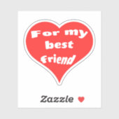 Bester Freund Aufkleber (Blatt)