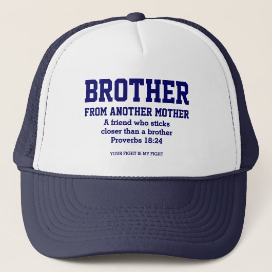 Bester Freund-BROTHER-MUTTER Christlich Truckerkappe (Vorderseite)