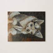 Bester Freund Chihuahuaversuchspuzzlespiel Puzzle (Horizontal)